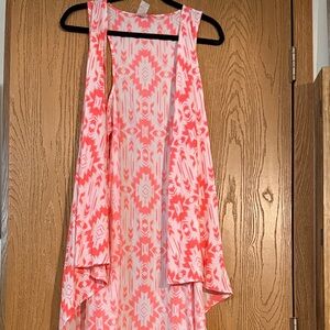 Vibrant Aztec Pink Patterned Women's Tank Vest